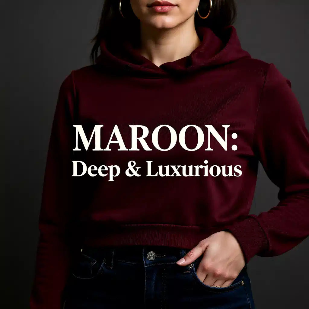 Trendy Cropped Cotton Hoodie