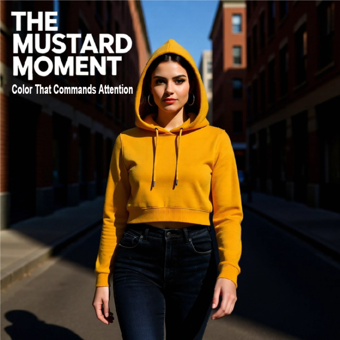 Trendy Cropped Cotton Hoodie