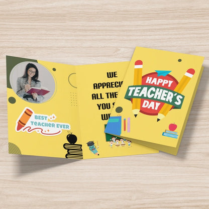 Custom Happy Teacher Day Card