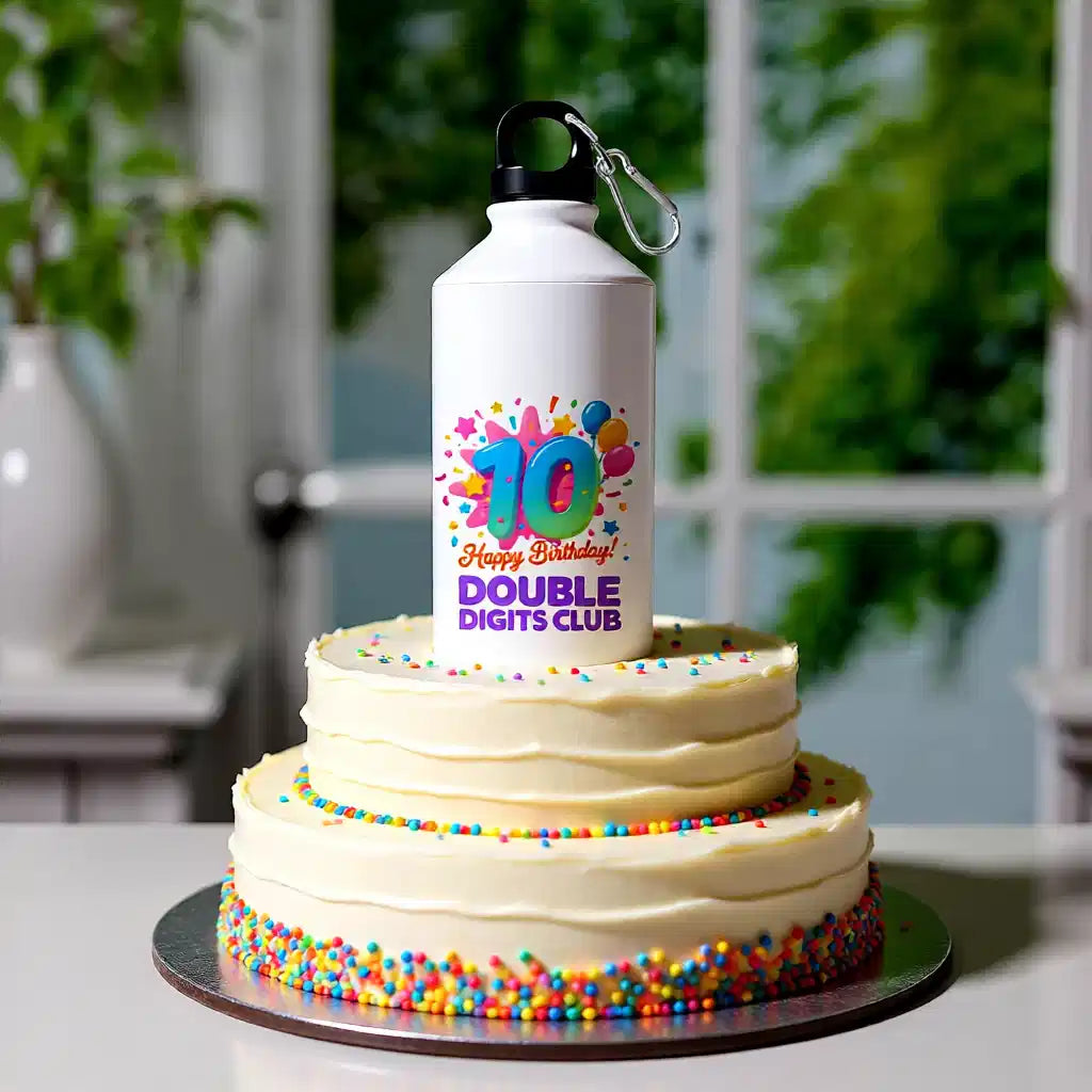 10th Birthday Double Digit Sipper