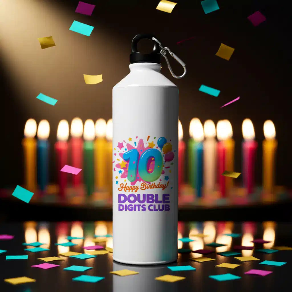 10th Birthday Double Digit Sipper