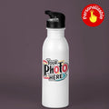 Personalized Insulated Sipper Bottle with Straw