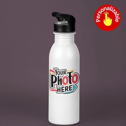 Personalized Insulated Sipper Bottle with Straw
