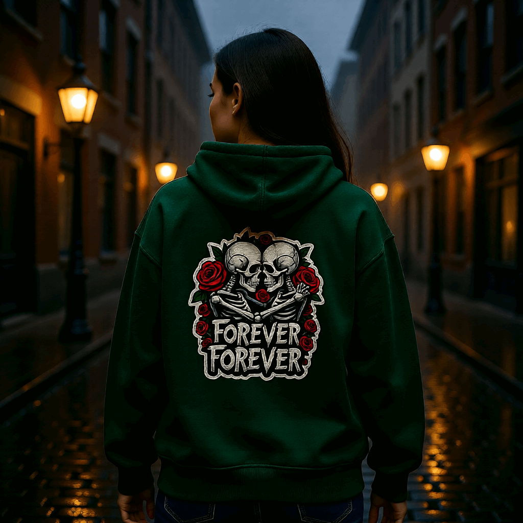 Forever Skeleton Oversized Hoodie