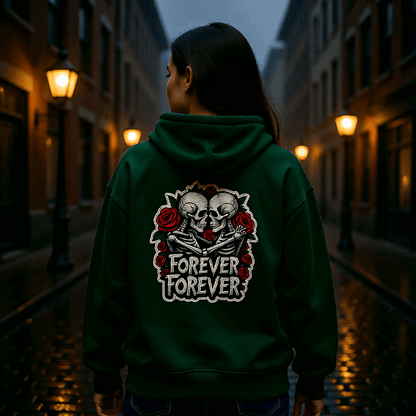Forever Skeleton Oversized Hoodie
