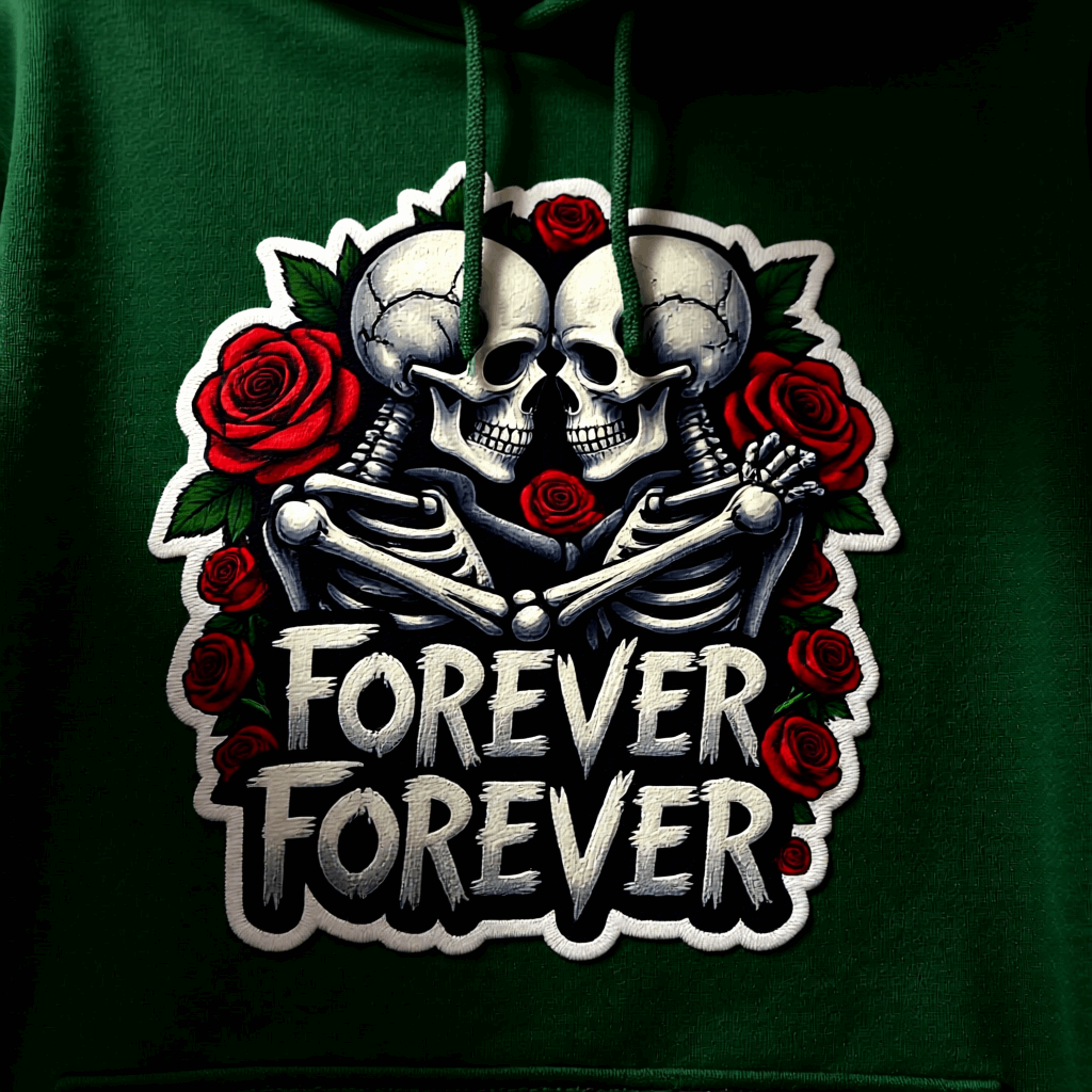 Forever Skeleton Oversized Hoodie