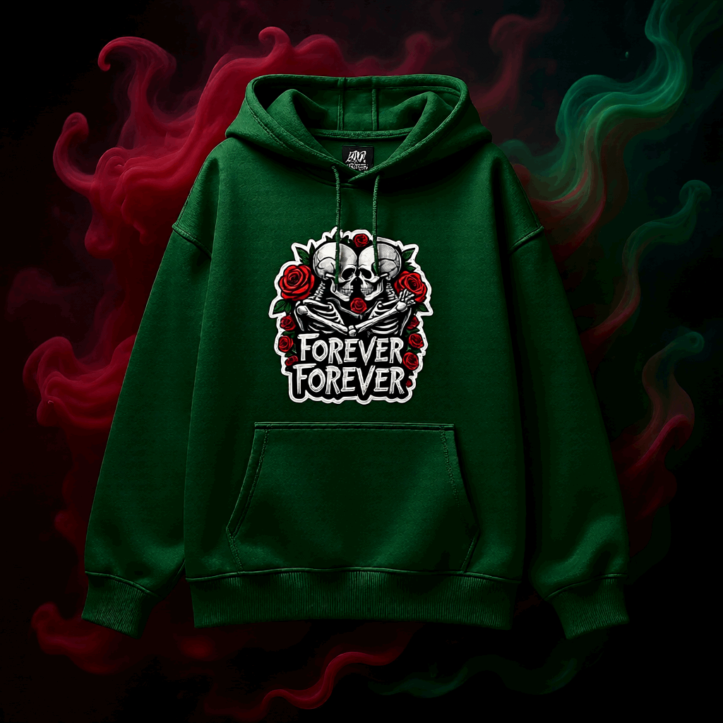 Forever Skeleton Oversized Hoodie