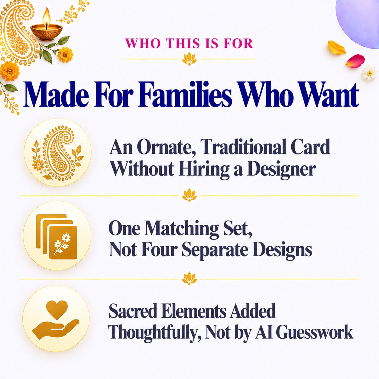 Traditional Hindu Wedding Invitation Prompt Pack | Main Card + Ceremony + Digital + Reception | Instant Download PDF