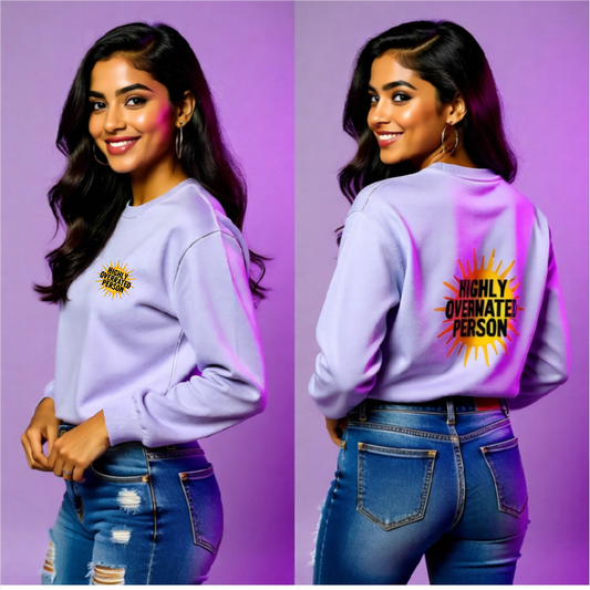 Oversized "Highly Overrated Person" Sweatshirt