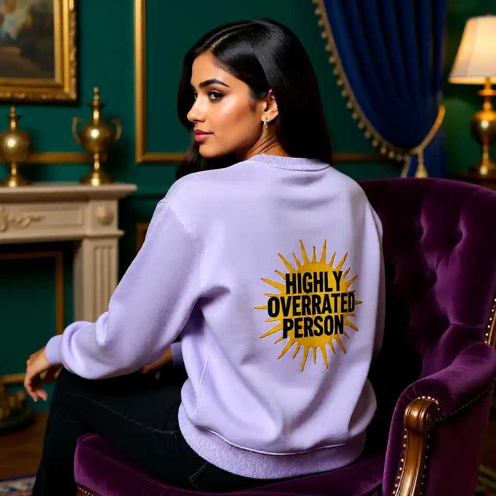 Oversized "Highly Overrated Person" Sweatshirt