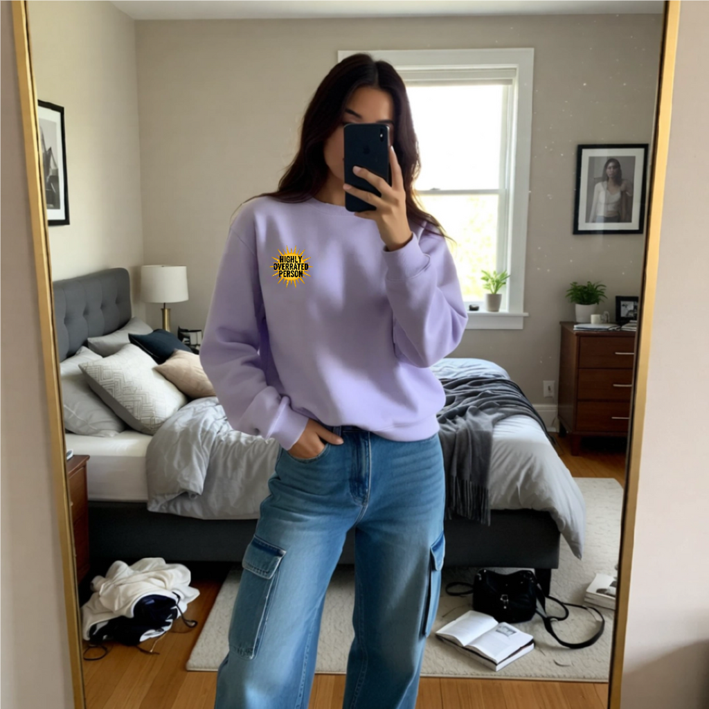 Oversized "Highly Overrated Person" Sweatshirt