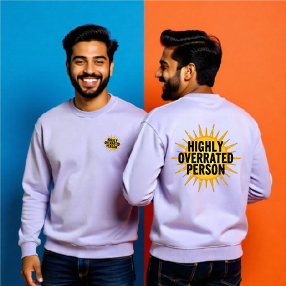Oversized "Highly Overrated Person" Sweatshirt