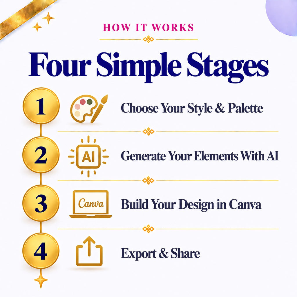 How to Design Your Own Wedding Invitation — AI Prompts, Fonts &amp; Canva Guide | Instant Download PDF