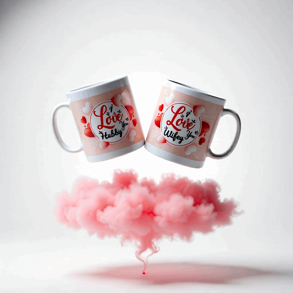 I Love You Hubby & Wifey Mugs