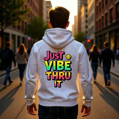 Just Vibe Thru It Unisex Zip Hoodie