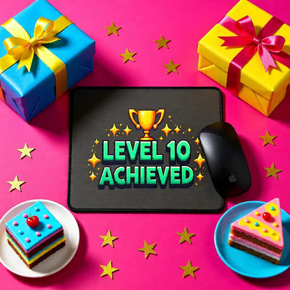 Level 10 Achieved Mouse Pad