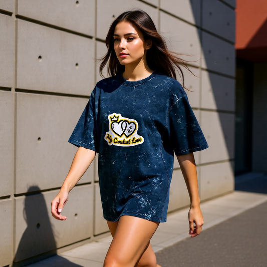 My Constant Love Unisex Acid Washed Oversized Tee