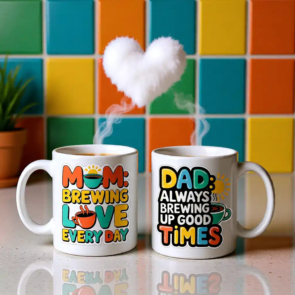 Parents Couple Brewing Love Mugs