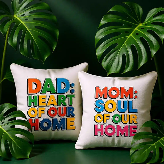 Mom Soul Dad Heart Pillows