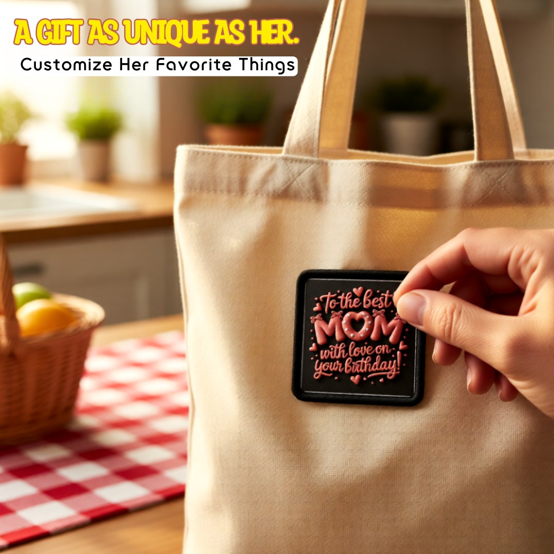 To The Best Mom Embroidery Patches