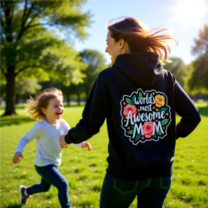 Awesome Mom Zip Hoodie