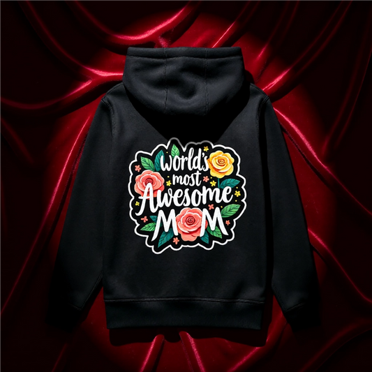 Awesome Mom Zip Hoodie