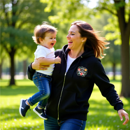 Awesome Mom Zip Hoodie