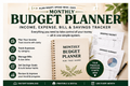 Monthly Budget Planner — income, expenses, bills and savings tracker