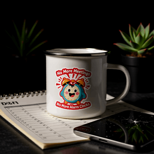 No More Meeting Steel Mug