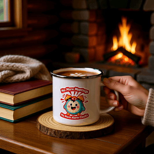 No More Meeting Steel Mug