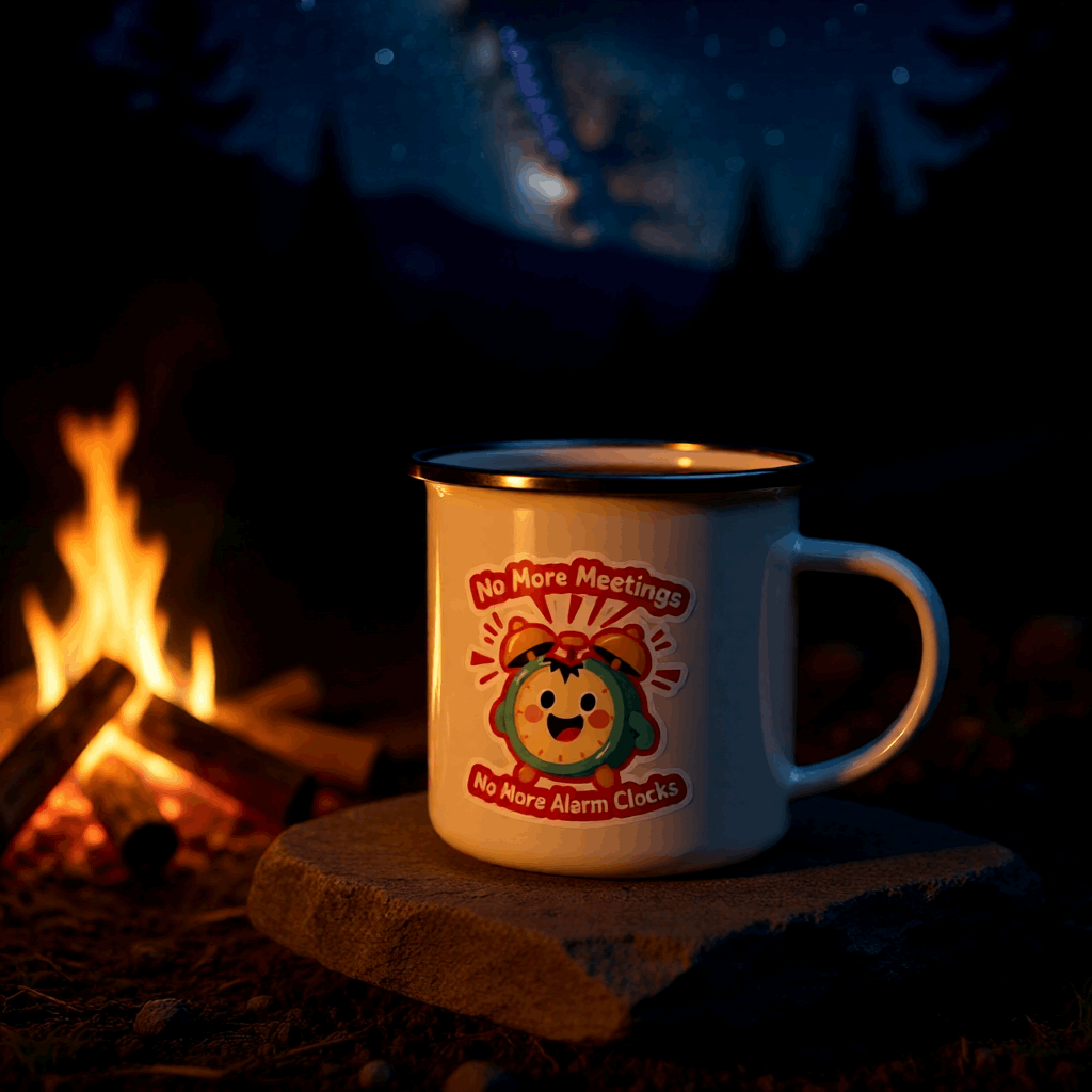 No More Meeting Steel Mug