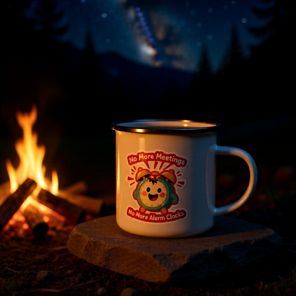 No More Meeting Steel Mug