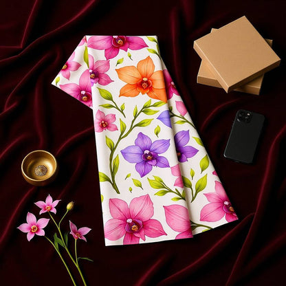 Orchid AOP Stole Gift