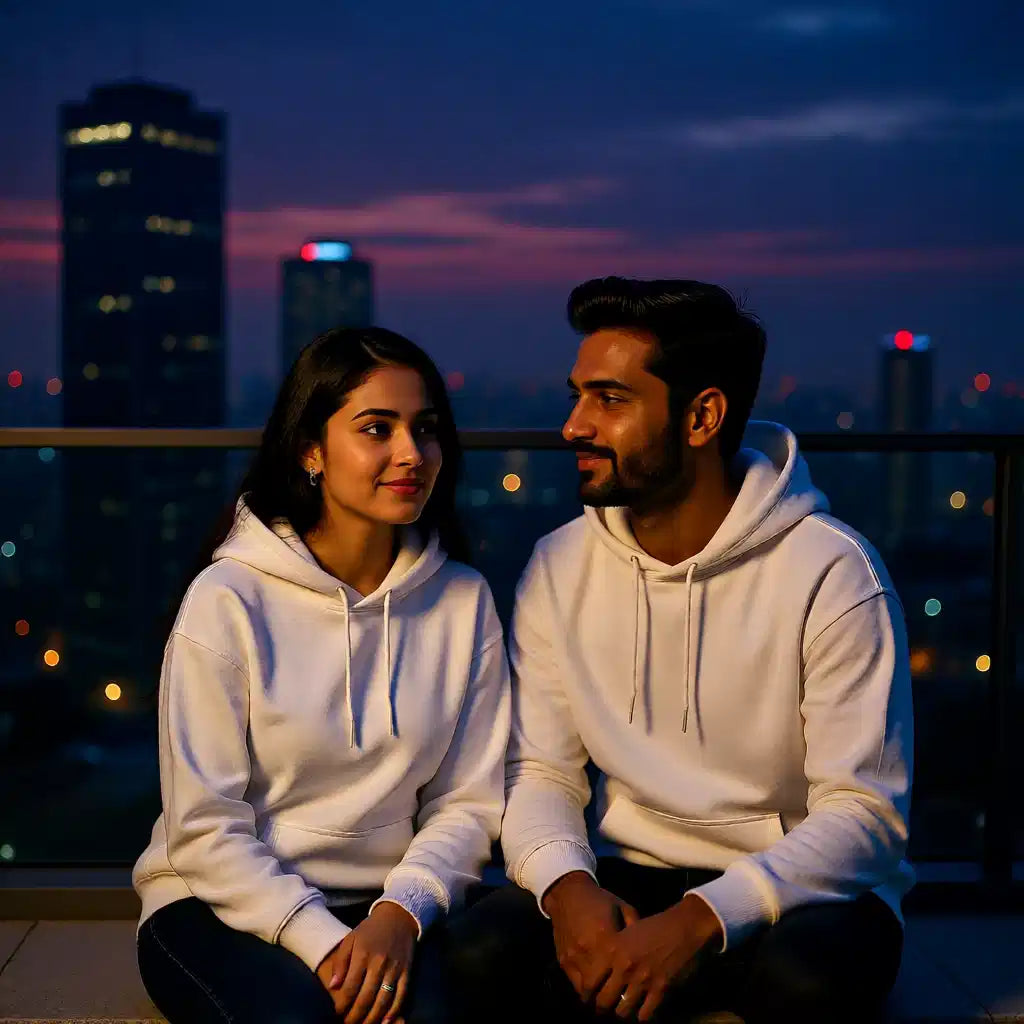 Plain White Oversized Hoodie