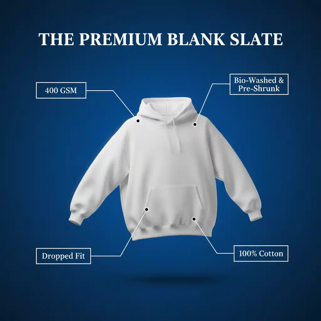 Plain White Oversized Hoodie