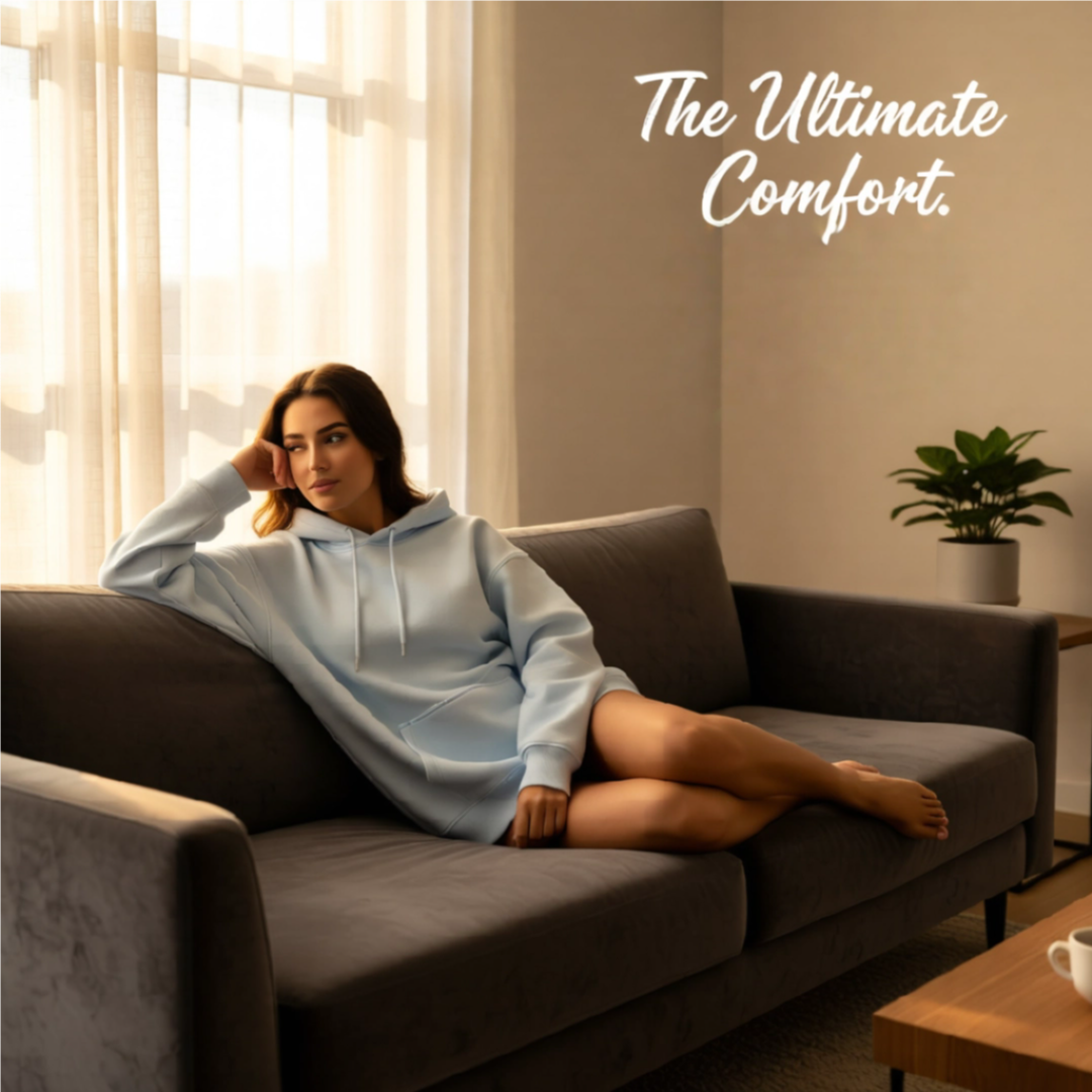 Plain White Oversized Hoodie