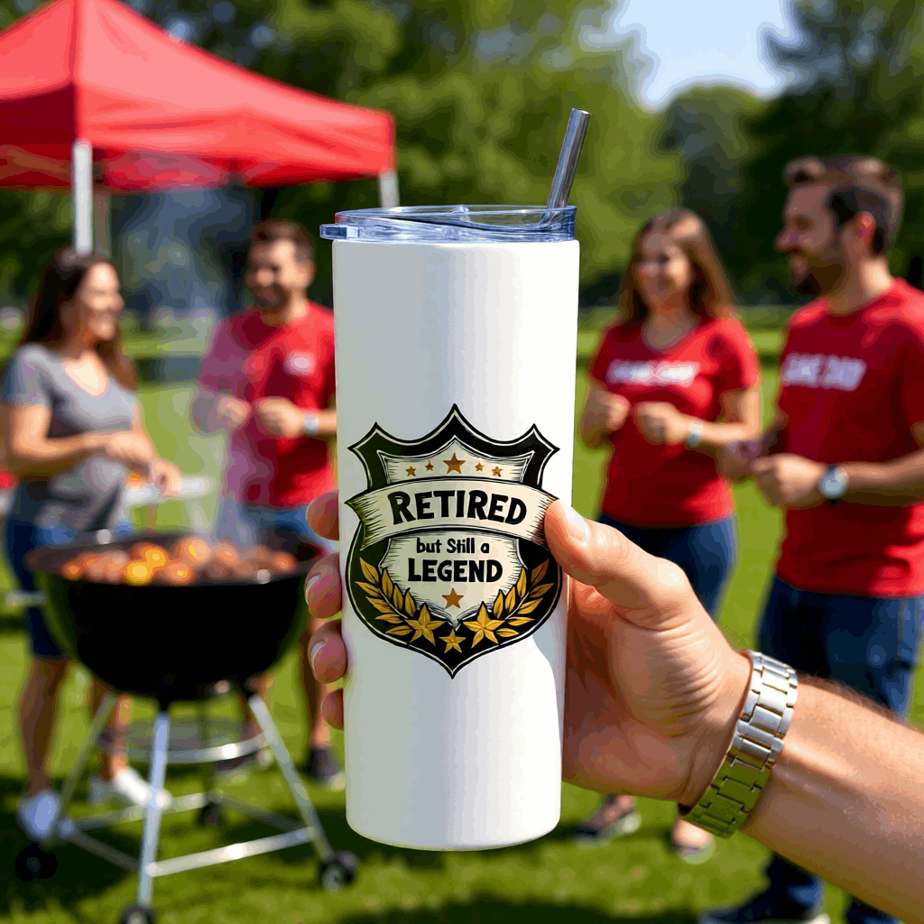 Retired But Legend Tumbler Bottle