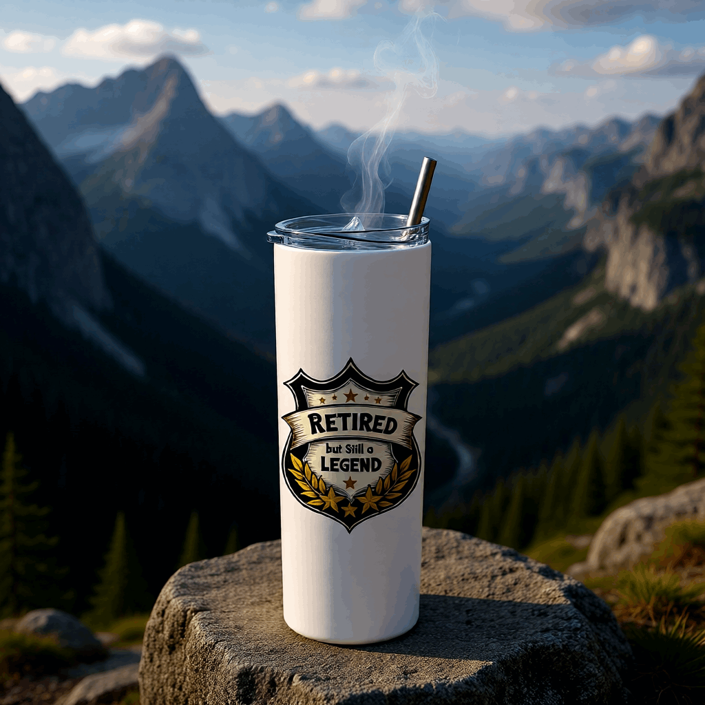 Retired But Legend Tumbler Bottle