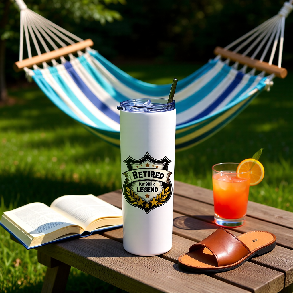 Retired But Legend Tumbler Bottle