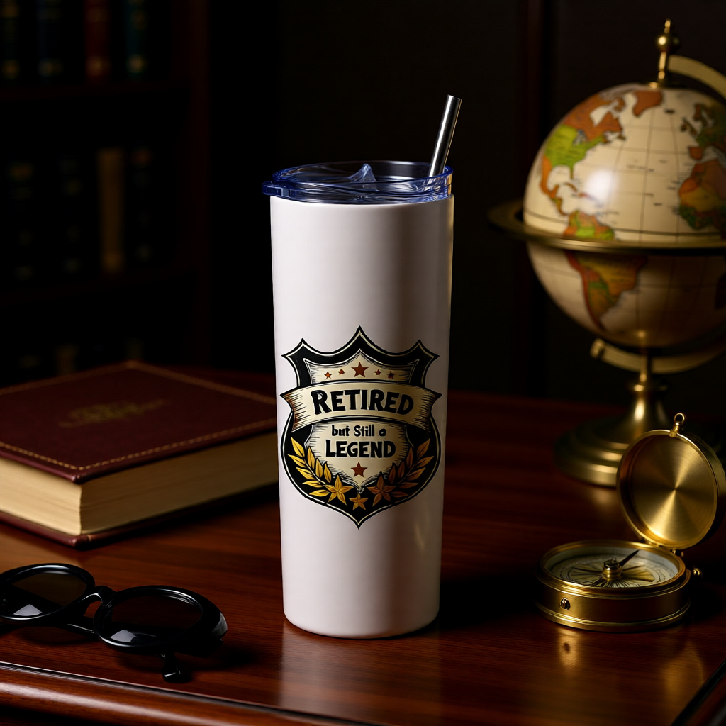Retired But Legend Tumbler Bottle