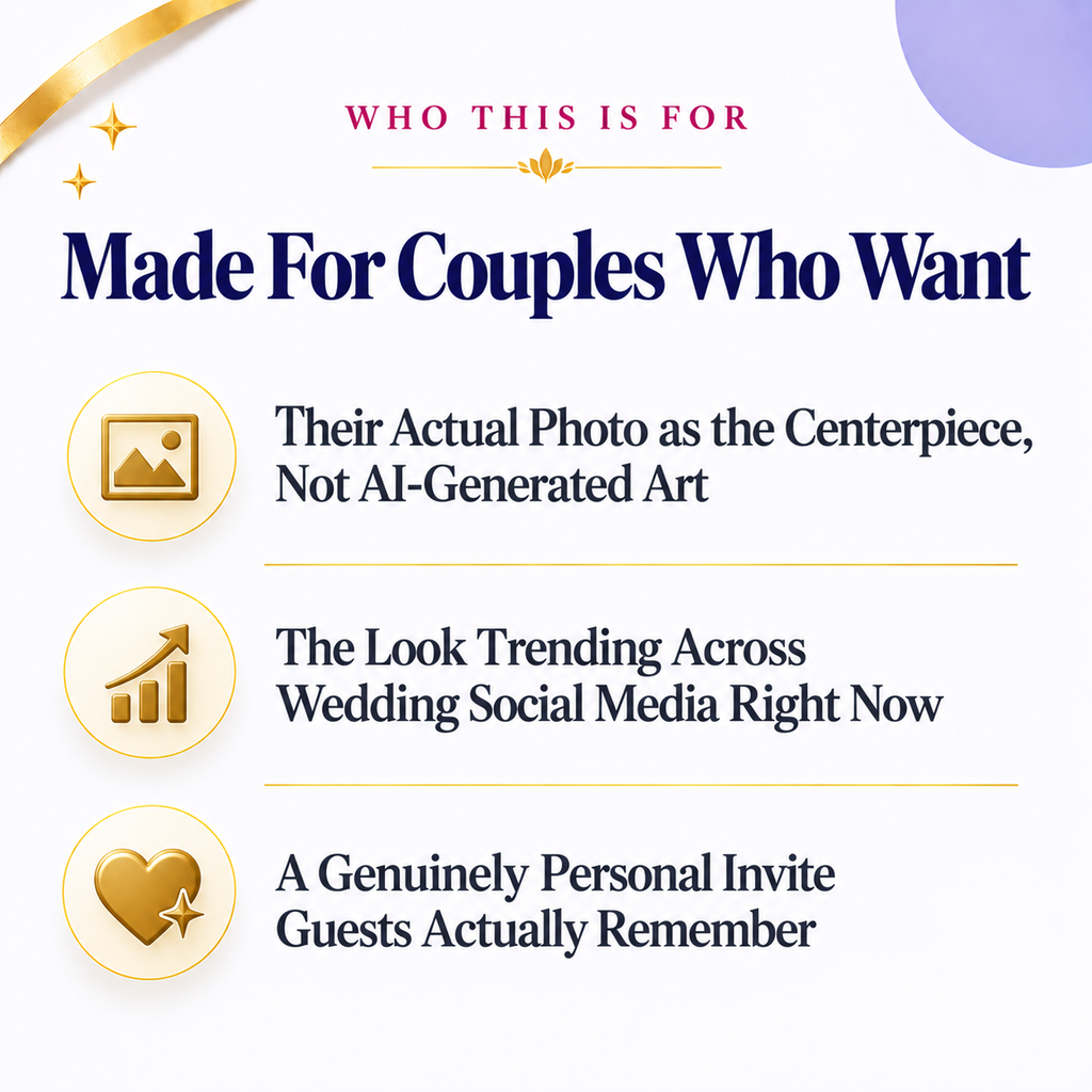 How to Turn Your Couple Photo Into an Animated Invite | Style Transfer + Image-to-Video | Instant Download PDF
