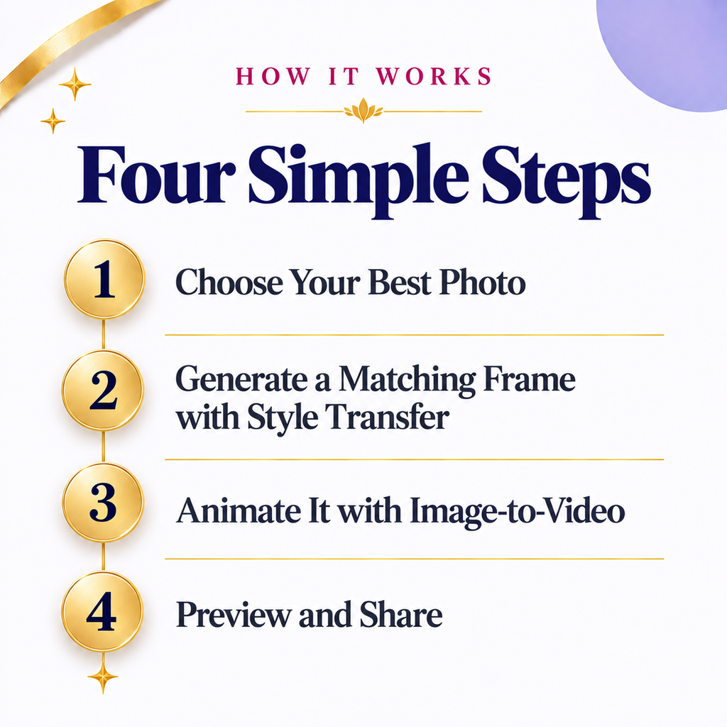 How to Turn Your Couple Photo Into an Animated Invite | Style Transfer + Image-to-Video | Instant Download PDF