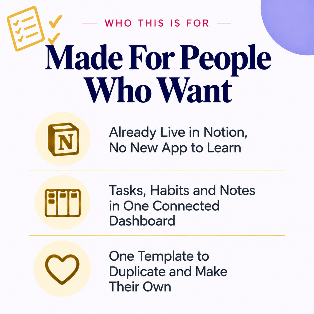 All-in-One Daily &amp; Weekly Planner | Notion Template | Instant Download PDF