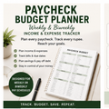 Paycheck Budget Planner — Weekly & Biweekly Income & Expense Tracker