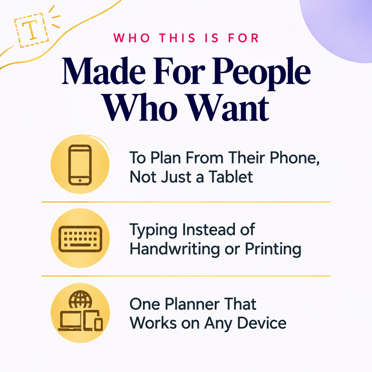 Fillable Digital PDF Planner | Type on Any Device, No Tablet Needed | Instant Download