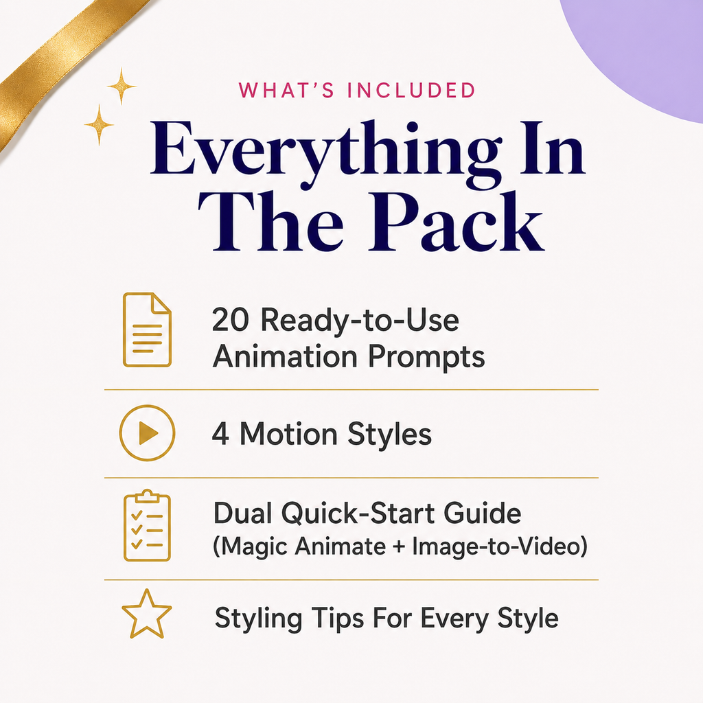 20 Prompts to Animate Your Wedding Invitation in Canva | Magic Animate &amp; Image-to-Video | Instant Download PDF