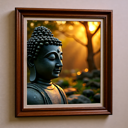 Serene Buddha Close-Up Wall Art | Instant Digital Download for Meditation & Home Decor