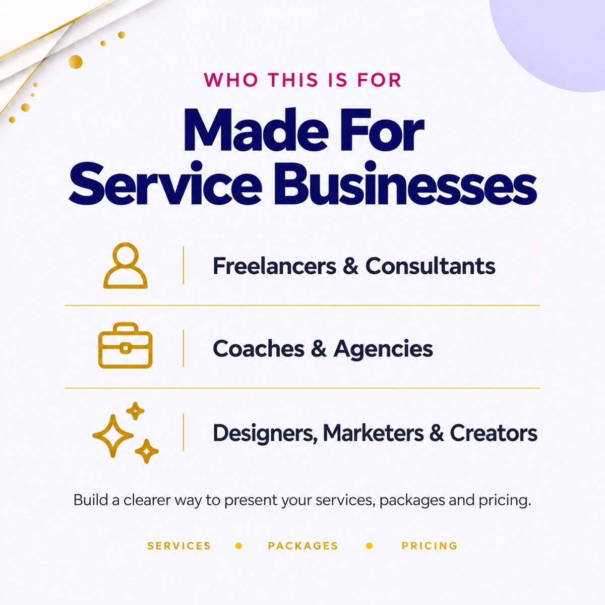 Small Business Services & Pricing Guide – 12-Page Printable PDF + Editable Canva Template