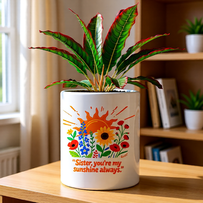 Sunshine Sister Ceramic Pot