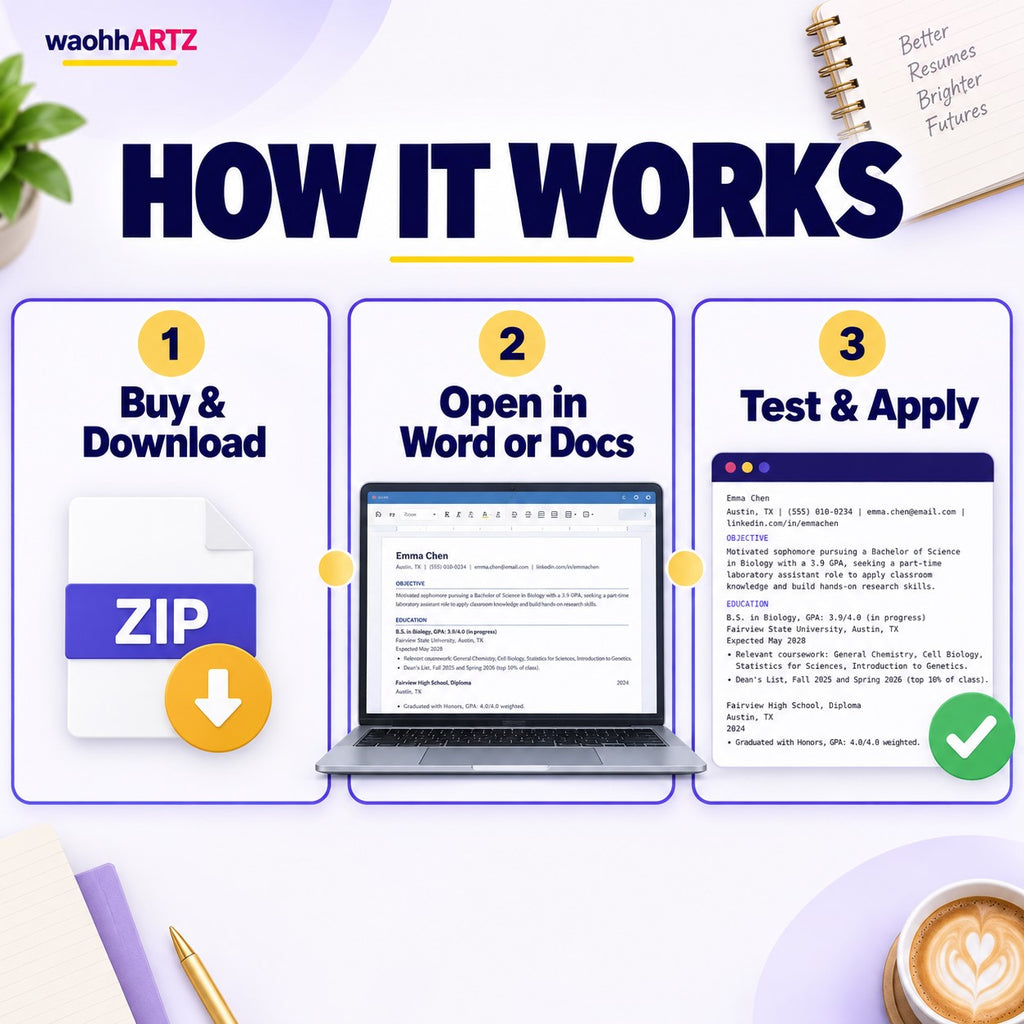 How to use the student resume template download edit test and apply